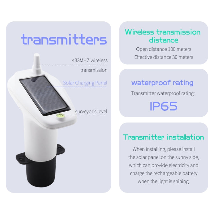 TS-FT003 Solar Charging Ultrasonic Liquid Level Meter, TS-FT003 TS-FT003 Solar Charging Ultrasonic Liquid Level Meter, TS-FT003